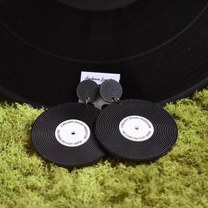 Vinyl Recrd Earrings